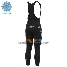 Calzamaglia con bretelle 2022 Bahrain Victorious Winter Invernale Nero
